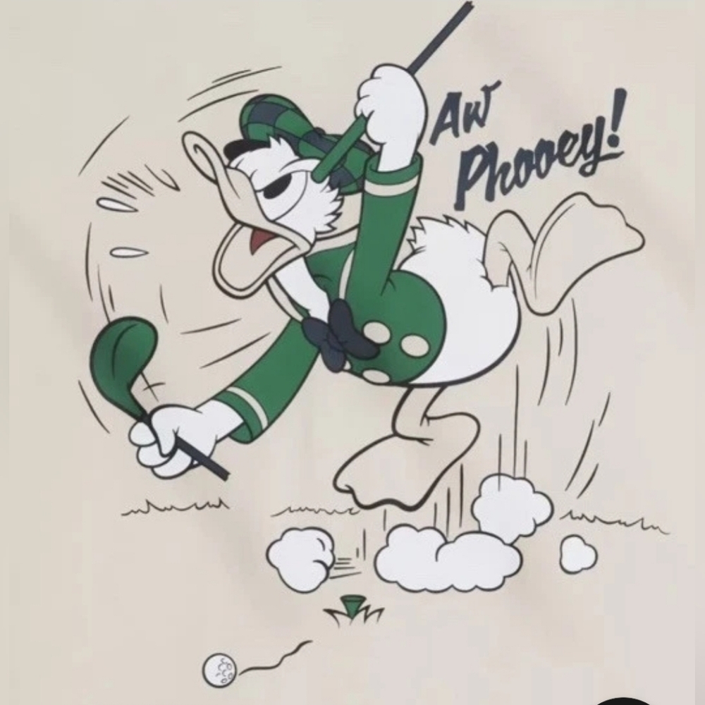 2025 Disney Parks Donald Duck Golf Woven Camp Shirt - Picture 2 of 4